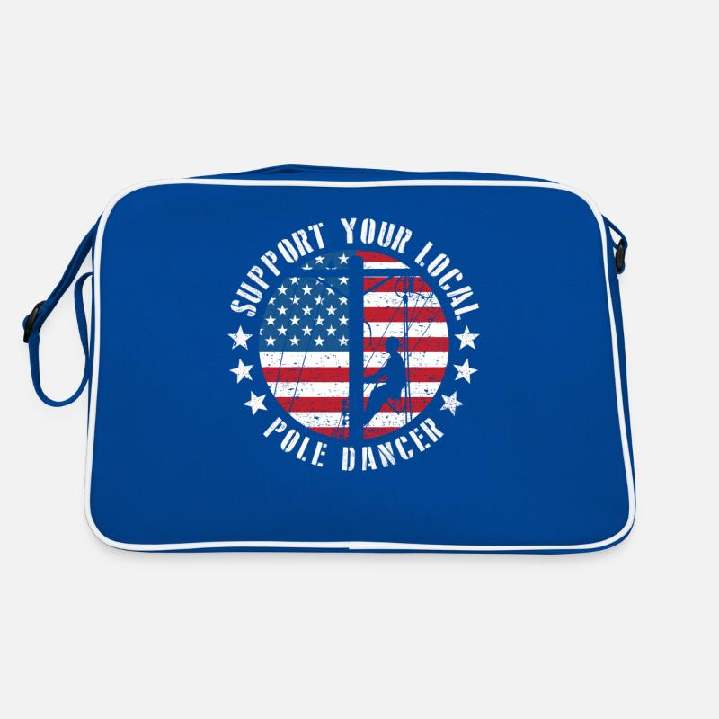 Support Your Local Pole Dancer Lineman Retro Bag