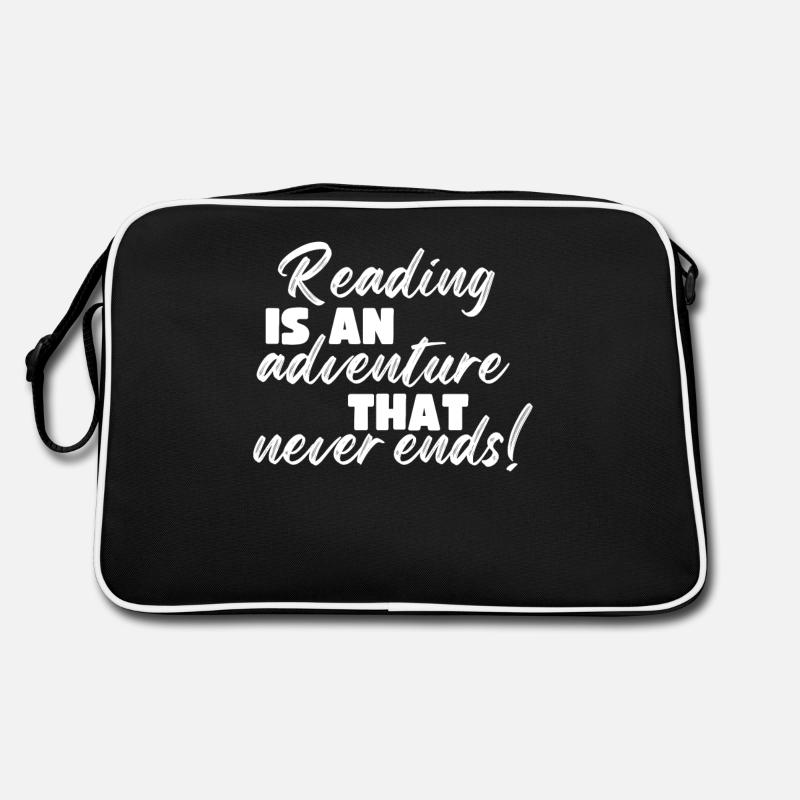 Reading is an adventure book lover Retro Bag