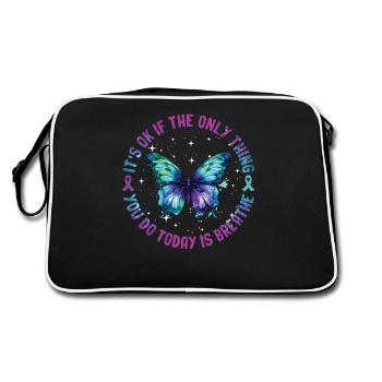 Suicide Prevention Awareness - Retro Bag - black/white - Back