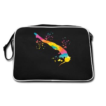Plongée Plongée synchronisée - Sac Retro - noir/blanc - Dos