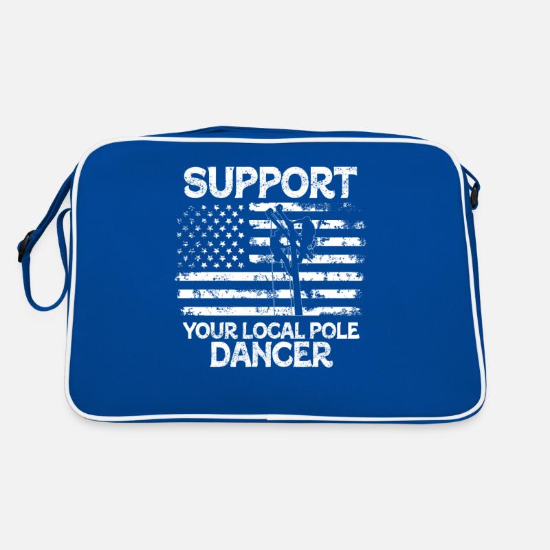 Support Your Local Pole Dancer Lineman Retro Bag