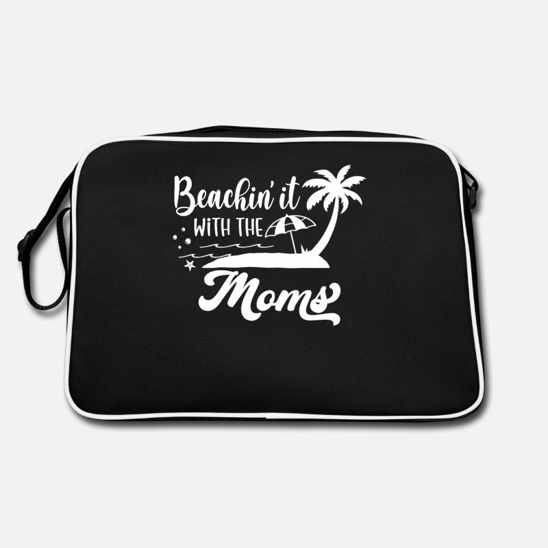 Vacances à la plage avec les mères le week-end Sac Retro