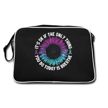 Suicide Prevention Awareness - Retro Bag - black/white - Back