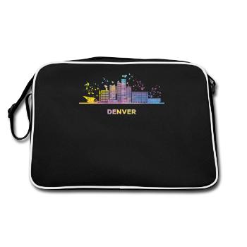 Denverites Skyline Denver - Sac Retro - noir/blanc - Dos