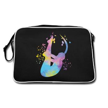 Diving, Synchronized Diving, Artistic Jumping - Retro Bag - black/white - Back