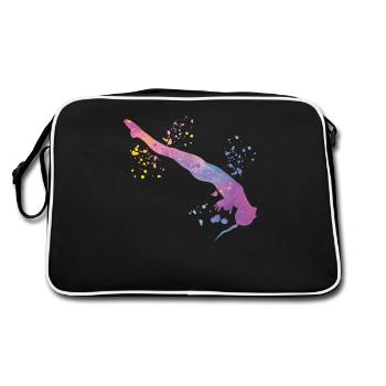 Synchronisierter Wassertaucher High Diver - Retro Tasche - Schwarz/Weiß - Hinten