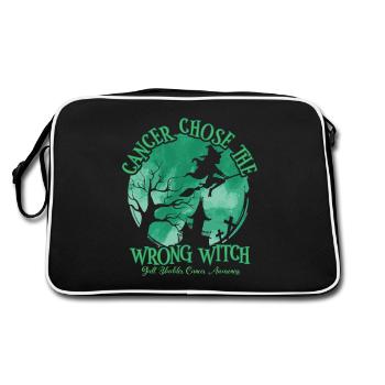 Cancer Sorcière Verte Cancer de la vésicule biliaire - Sac Retro - noir/blanc - Dos