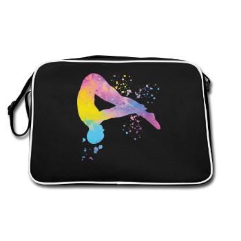 Diving, Synchronized Diving, Artistic Jumping - Retro Bag - black/white - Back