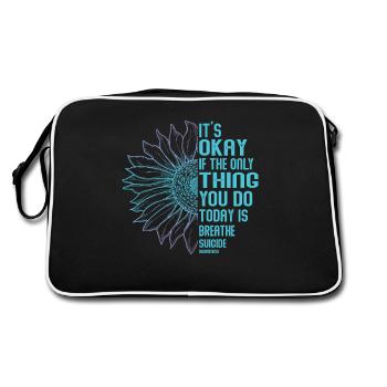 Suicide Prevention Awareness - Retro Bag - black/white - Back