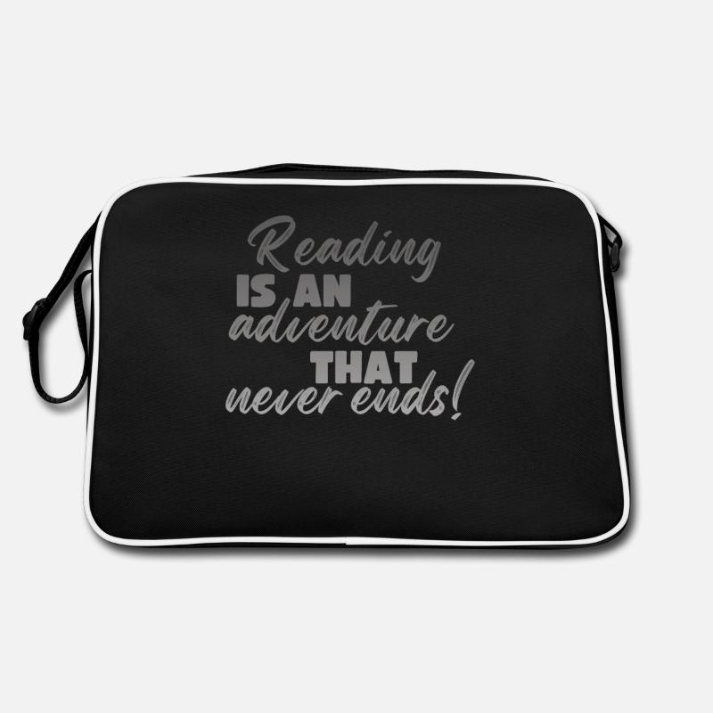 Reading is an adventure book lover Retro Bag