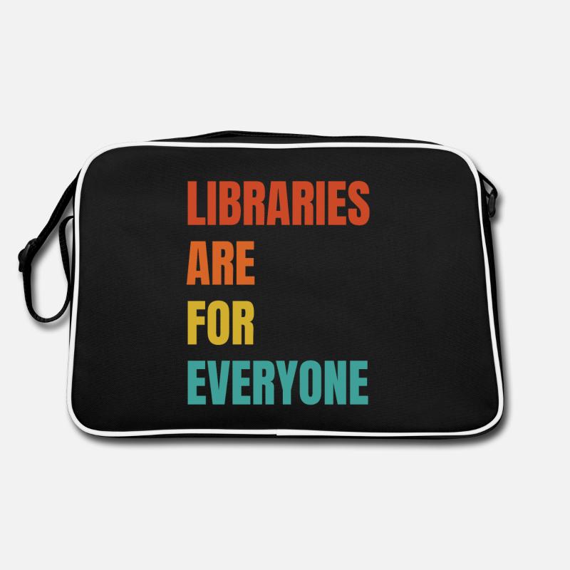 Libraries are for everyone to read Retro Bag