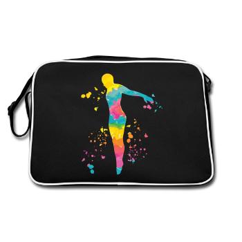 Diving, Artistic Jumping, Synchronized Diving - Retro Bag - black/white - Back
