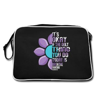 Suicide Prevention Awareness - Retro Bag - black/white - Back