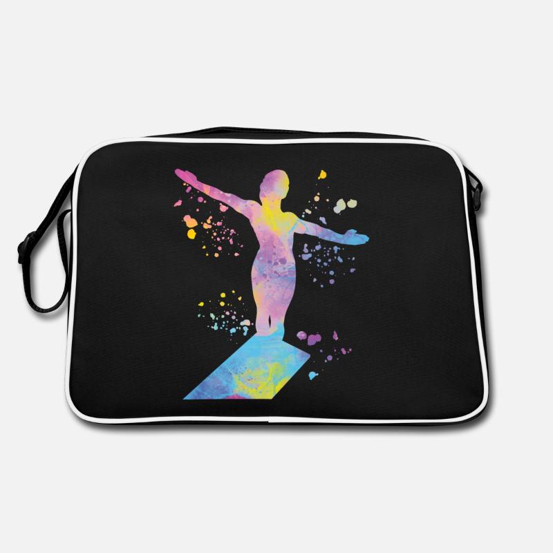 Turmspringen Synchronspringen Kunstspringen Retro Tasche