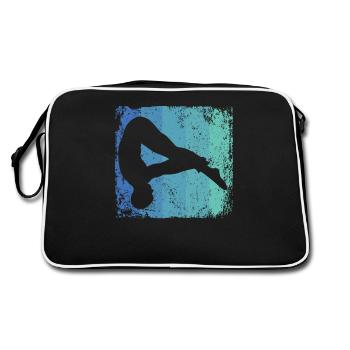 Synchronisierter Wassertaucher High Diver - Retro Tasche - Schwarz/Weiß - Hinten