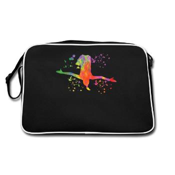 Diving, Synchronized Diving, Artistic Jumping - Retro Bag - black/white - Back