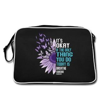 Suicide Prevention Awareness - Retro Bag - black/white - Back