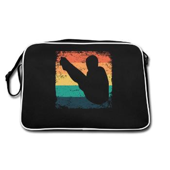 Diving, Artistic Jumping, Synchronized Diving - Retro Bag - black/white - Back