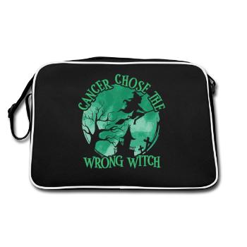Cancer Witch Green Liver Cancer - Retro Bag - black/white - Back
