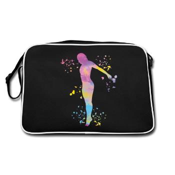 Diving, Synchronized Diving, Artistic Jumping - Retro Bag - black/white - Back
