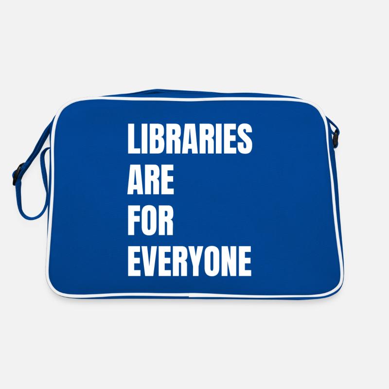 Libraries are for everyone to read Retro Bag