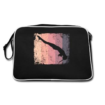 Diving, Artistic Jumping, Synchronized Diving - Retro Bag - black/white - Back