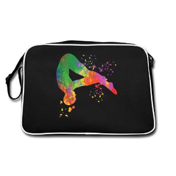 Synchronisierter Wassertaucher High Diver - Retro Tasche - Schwarz/Weiß - Hinten