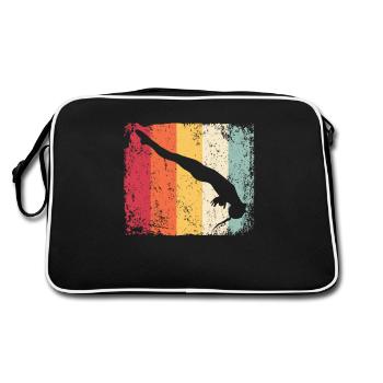 Synchronisierter Wassertaucher High Diver - Retro Tasche - Schwarz/Weiß - Hinten