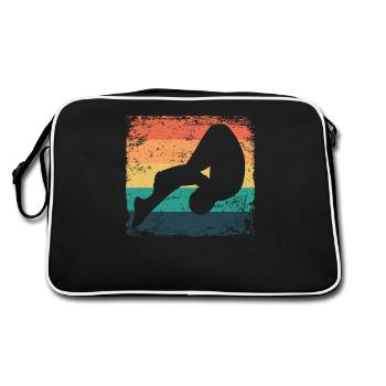 Synchronisierter Wassertaucher High Diver - Retro Tasche - Schwarz/Weiß - Hinten