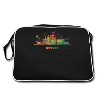 Denverites Skyline Denver - Sac Retro - noir/blanc - Dos