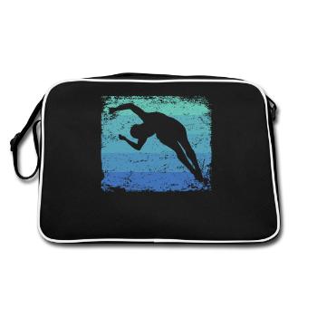 Diving, Artistic Jumping, Synchronized Diving - Retro Bag - black/white - Back