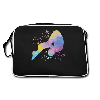 Diving, Synchronized Diving, Artistic Jumping - Retro Bag - black/white - Back