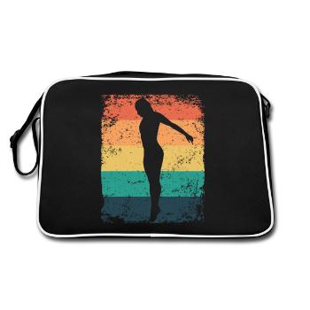 Diving, Artistic Jumping, Synchronized Diving - Retro Bag - black/white - Back