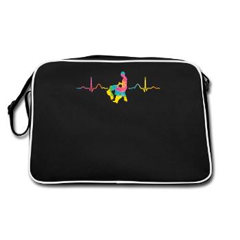 Salsero et salsera Heartbeat Salsa - Sac Retro - noir/blanc - Dos