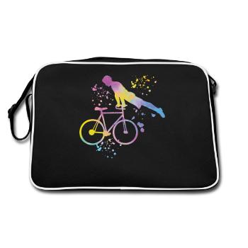 Artistic Cycling Artistic Cyclist - Retro Bag - black/white - Back