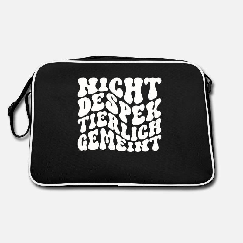 Nicht Despektierlich Gemeint Retro Tasche