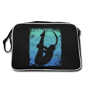 Synchronisierter Wassertaucher High Diver - Retro Tasche - Schwarz/Weiß - Hinten