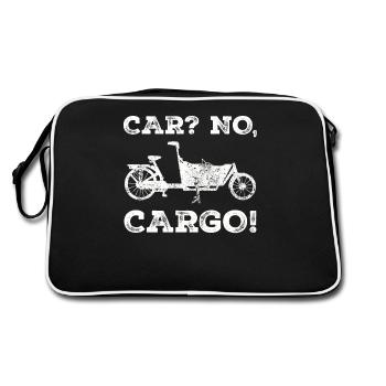 Voiture Pas De Cargaison Vélo Cargobike - Sac Retro - noir/blanc - Dos