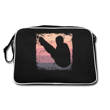 Synchronisierter Wassertaucher High Diver - Retro Tasche - Schwarz/Weiß - Hinten