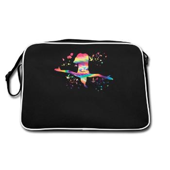 Diving, Artistic Jumping, Synchronized Diving - Retro Bag - black/white - Back