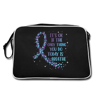 psychAwareness of suicide prevention - Retro Bag - black/white - Back
