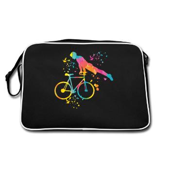 Artistic Cycling Artistic Cyclist - Retro Bag - black/white - Back