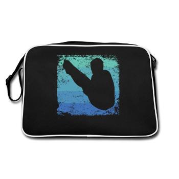 Diving, Artistic Jumping, Synchronized Diving - Retro Bag - black/white - Back