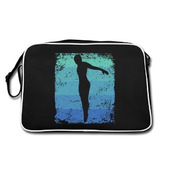 Synchronisierter Wassertaucher High Diver - Retro Tasche - Schwarz/Weiß - Hinten