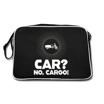 Voiture Pas De Cargaison Vélo Cargobike - Sac Retro - noir/blanc - Dos