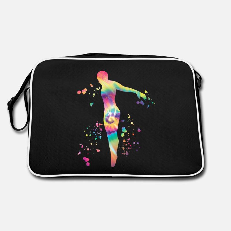 Turmspringen Synchronspringen Kunstspringen - Retro Tasche - Schwarz/Weiß