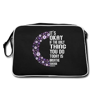 PsychicAwareness For Suicide Prevention - Retro Bag - black/white - Back