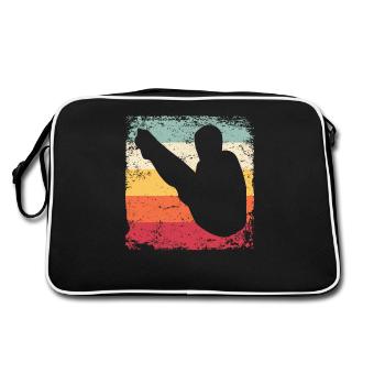 Diving, Artistic Jumping, Synchronized Diving - Retro Bag - black/white - Back