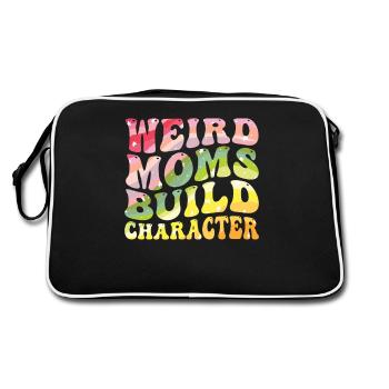 Weird Moms Build Character - Retro Bag - black/white - Back