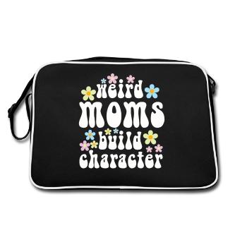 Weird Moms Build Character - Retro Bag - black/white - Back